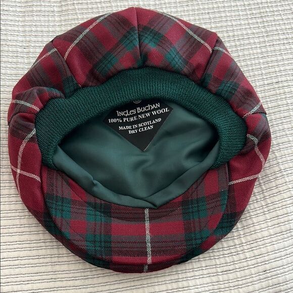 Ingles Buchan Tartan Wool Beret - Picture 2 of 4